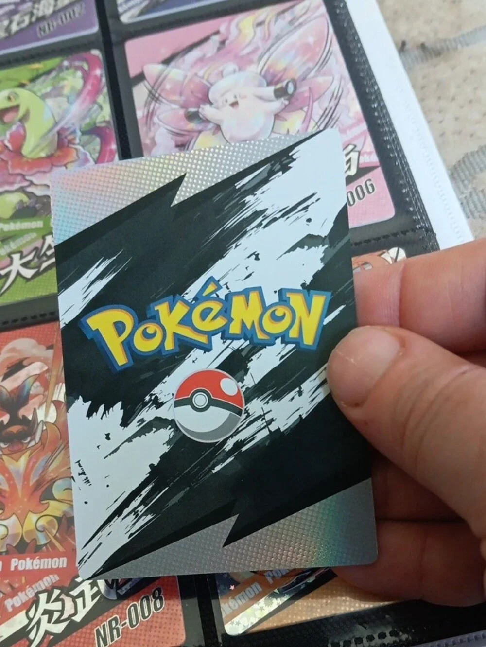 Pokemon Greninja Holographic Card - Blue, Pink